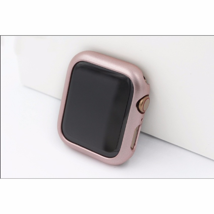 Vỏ Pc Cứng Mặt Nhám Có Khung Viền Bảo Vệ Cho Apple Watch Series Se 6 5 4 3 2 1 Iwatch 38mm 44mm 40mm 42mm