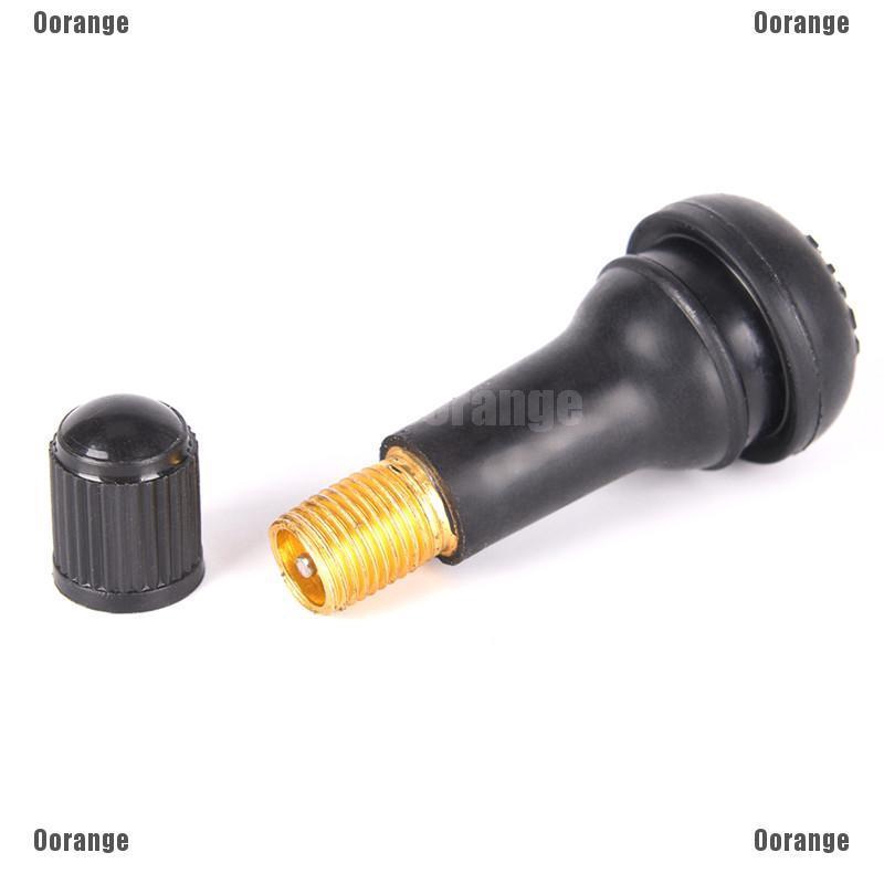 Bộ 5 Van Bánh Xe Hơi TR413 Có Nắp Màu Đen Độc Đáo