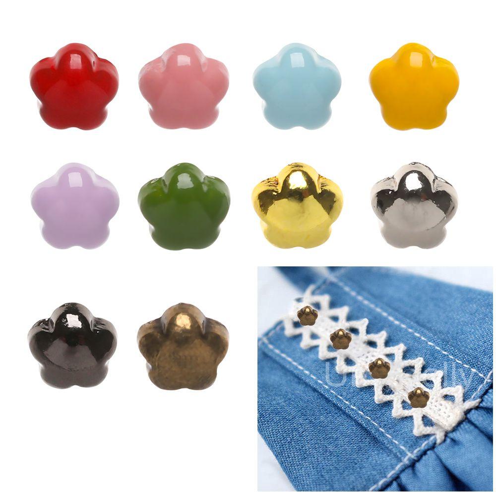 RAINBOW Set 20 Nút Nhựa 4mm Hình Hoa Xinh Xắn Dành Cho Búp Bê