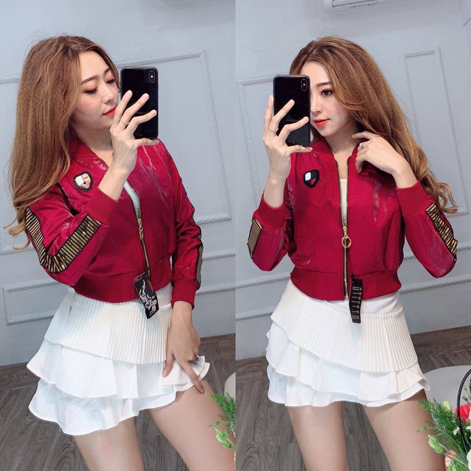 Áo khoác phi xà cừ viền hột siêu chắc [NHƯ HÌNH]