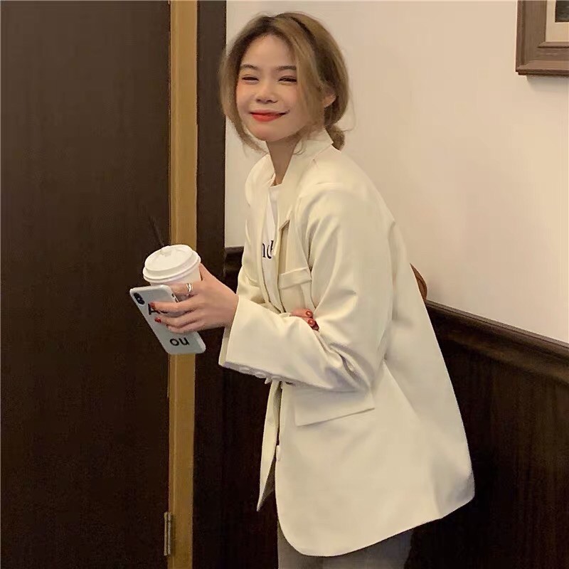 Áo Blazer màu pastel  phong cách uzzlang Hàn - Áo vest blazer nữ Hàn Quốc | BigBuy360 - bigbuy360.vn