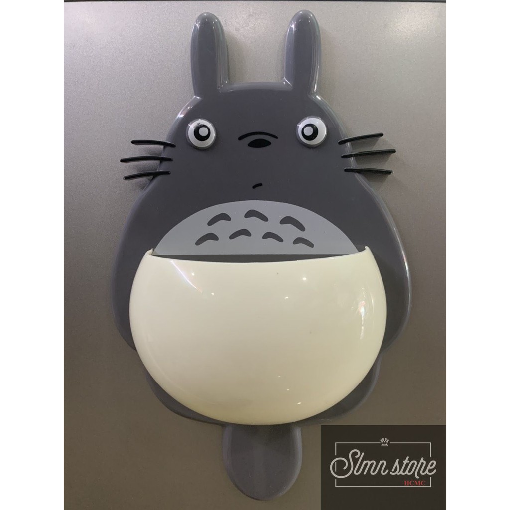 Hộp đựng, kệ treo bàn chải, kem đánh răng hình Totoro dễ thương. Slmn_HBC_totoro