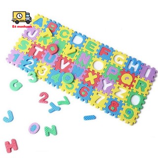 36Pcs Colorful Mini Size Alphabet A-Z Letters Numeral Foam Mat