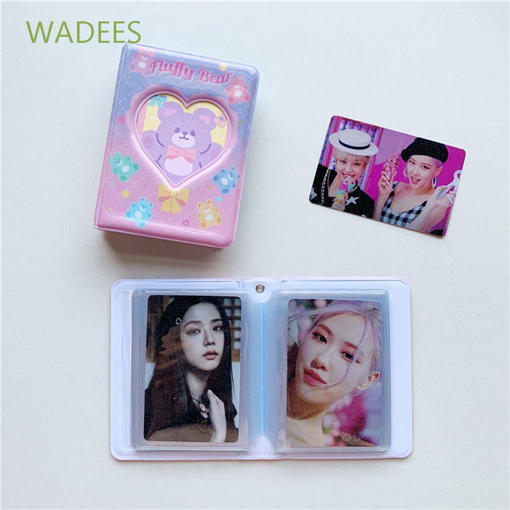 Album ảnh sưu tầm 3inch họa tiết dễ thương với 20 ngăn đựng bưu thiếp/ thẻ hình nghệ sĩ/ danh thiếp