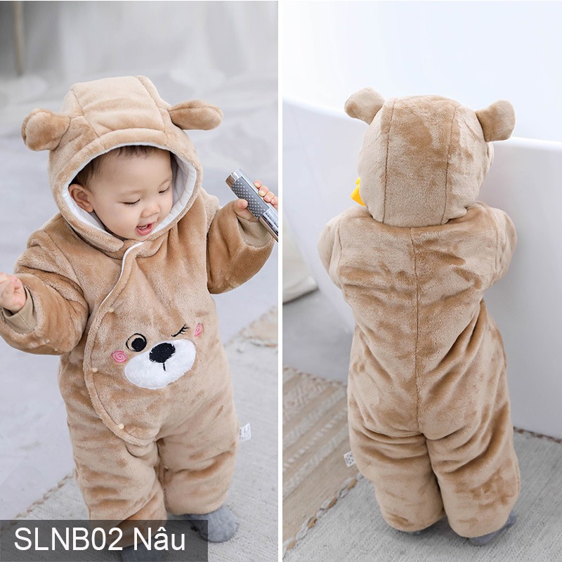 Body ủ ấm nỉ bông 3 lớp cho bé Hàng cao cấp xuất Nhật SLNB02