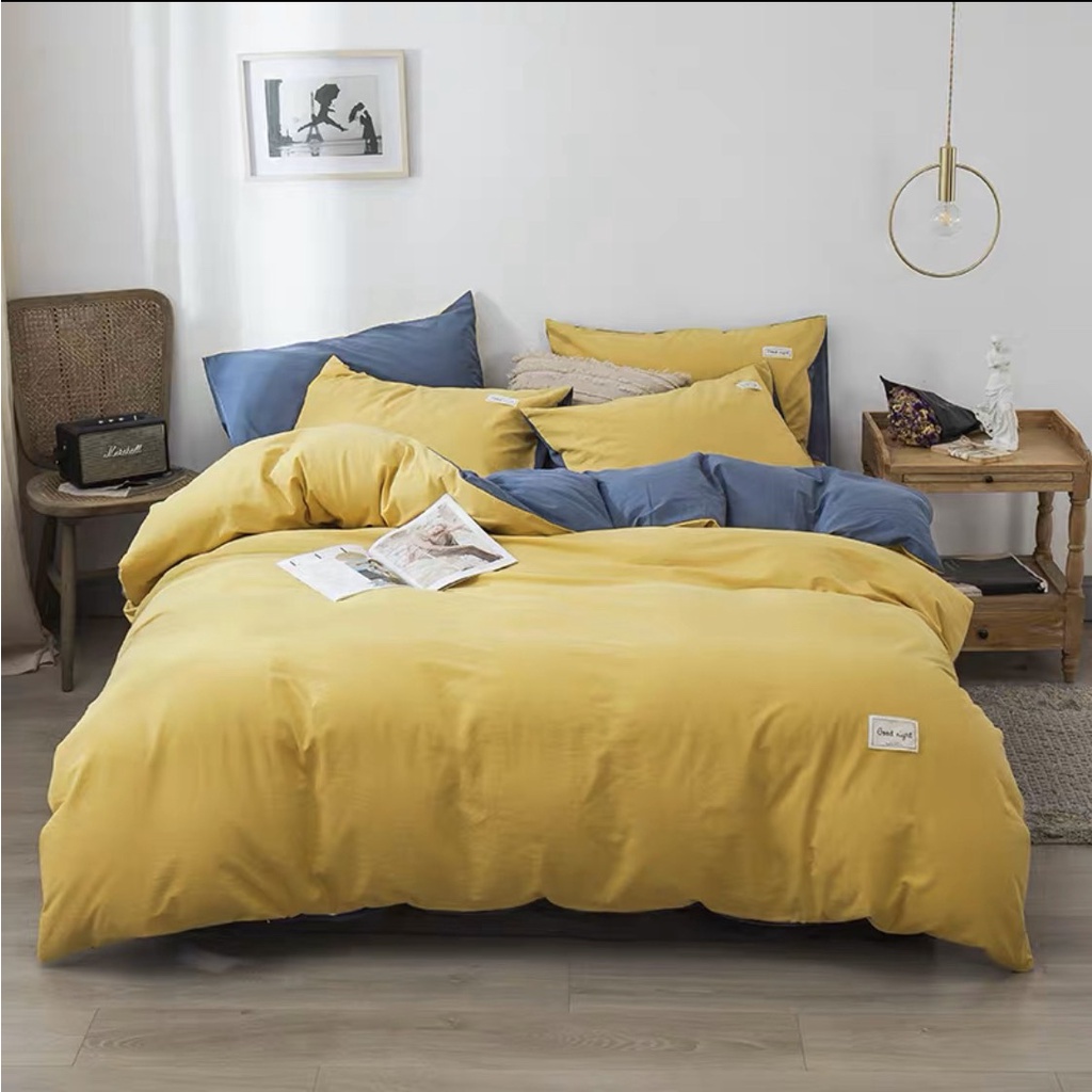 Bộ chăn ga cotton đũi tici nhập khẩu đặc biệt