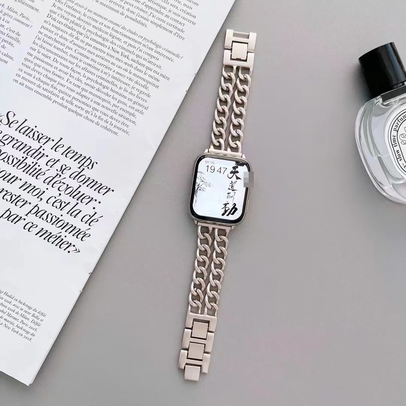 Dây Đeo Bằng Thép Không Gỉ Mỏng Cho Đồng Hồ Thông Minh apple watch 7 6 se 41mm 45mm 40mm 44mm iwatch 5 3 38mm 42mm
