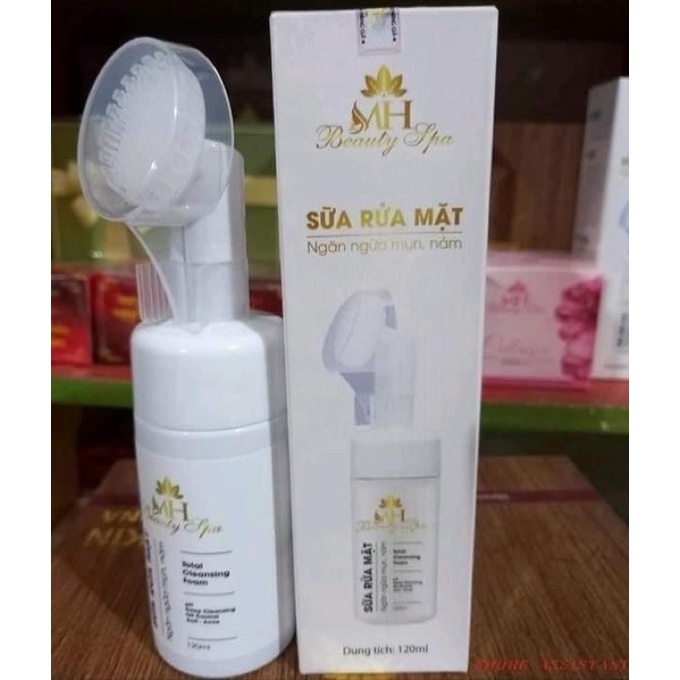 Sữa rửa mặt trắng ngăn ngừa mụn, nám mh spa