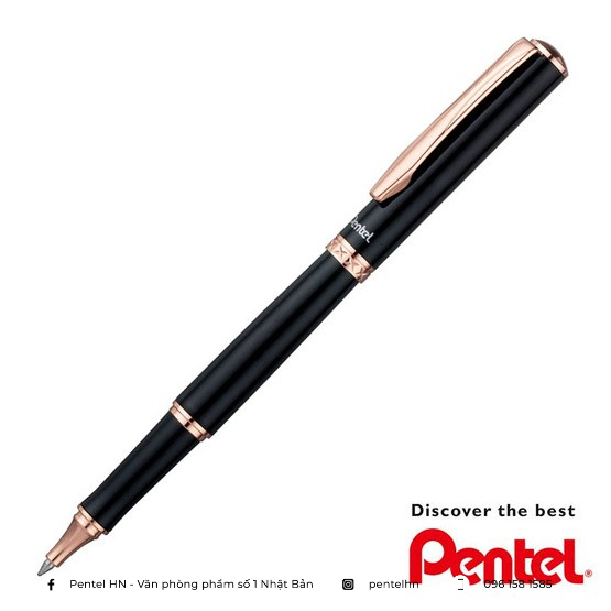 Bút Ký Gel Pentel Sterling K611| Ngòi 0.7mm Mực Xanh |Thiết Kế Màu Vỏ Thời Trang |Kèm Hộp