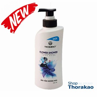 Sữa tắm hương hoa Thorakao 500ml hương thơm dịu nhẹ, dưỡng ẩm, phục hồi hiệu quả cao với da khô