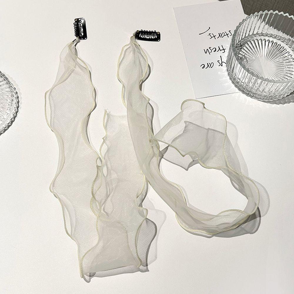 Set 1 8 Kẹp Tóc Lưới Thắt Nơ Xinh Xắn Thời Trang Mới