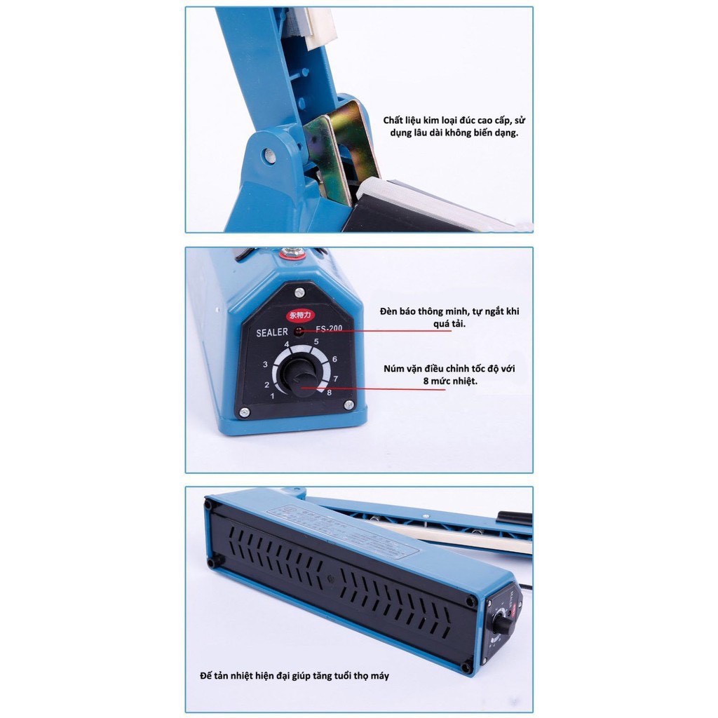 MÁY HÀN MIỆNG TÚI NILONG DẬP TAY PFS 20cm-30cm-40cm