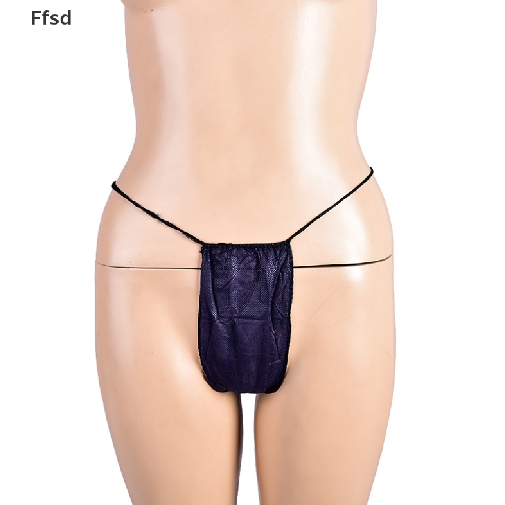 {Ffsd} Set 10 Quần Lót Chữ T Lọt Khe Hở Lưng Dùng Một Lần Cho Spa / Du Lịch Nóng Bỏng