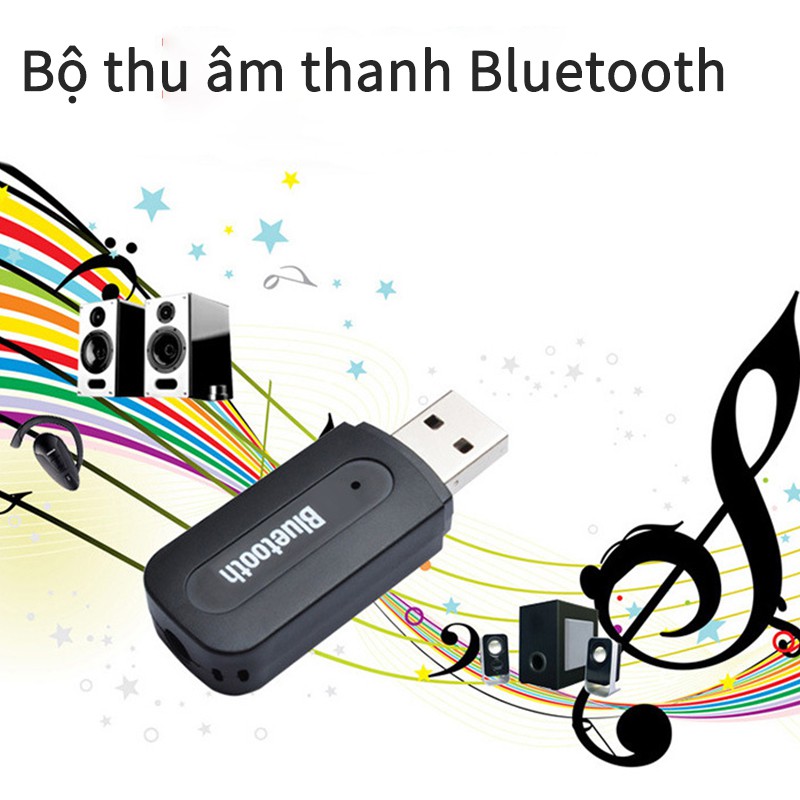 Cáp âm thanh 3.5mm Bộ thu âm thanh USB Bộ chuyển đổi âm thanh không dây BT360 Bộ thu Bluetooth 2 trong 1