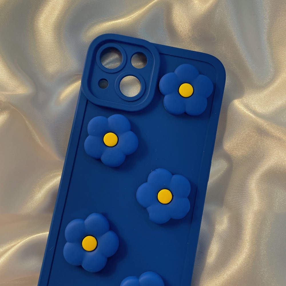 Ốp điện thoại TPU mềm chống sốc in hình hoa cúc thích hợp cho IPhone 13 12 11 Pro Max X XR 8 7 Plus
