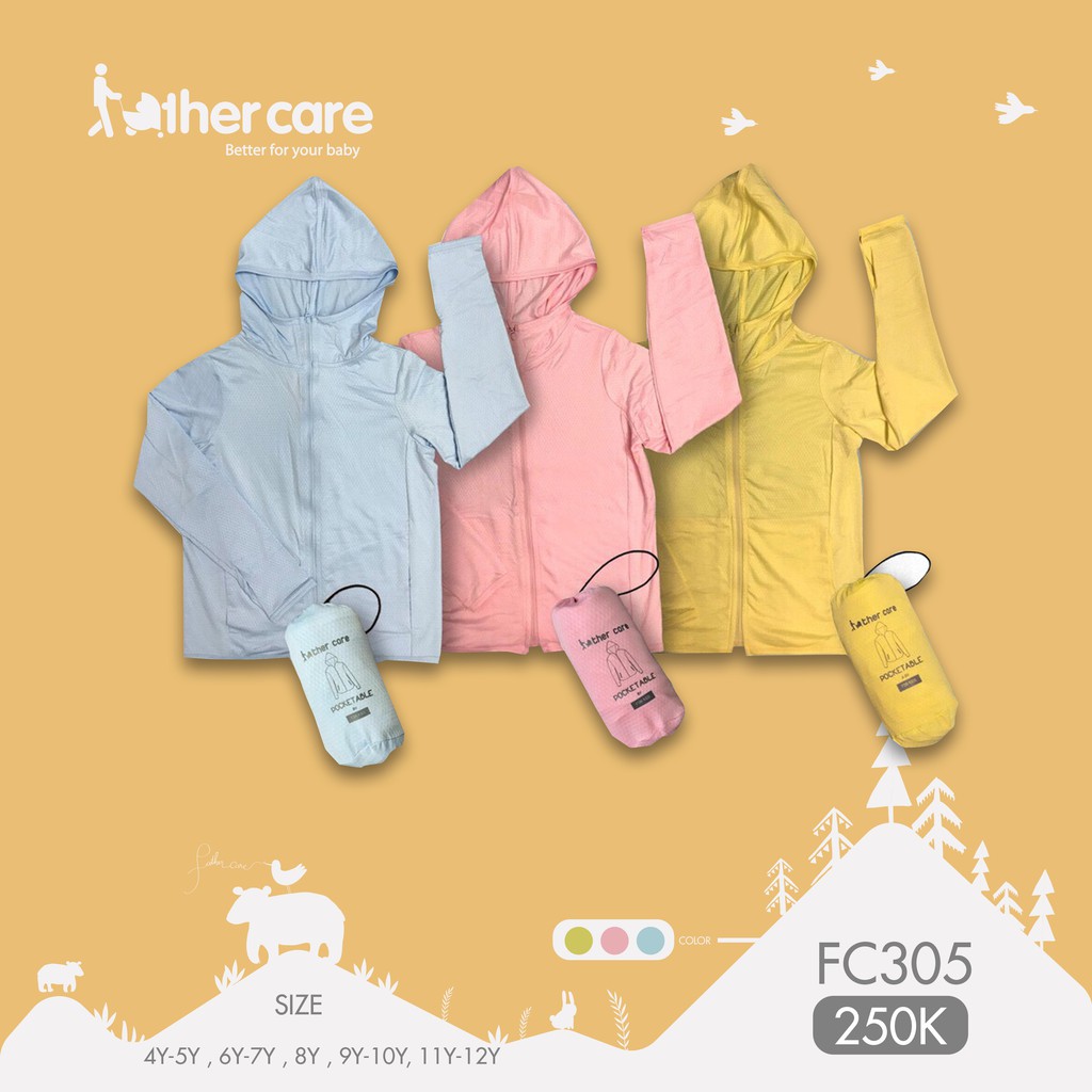 Áo chống nắng Trẻ em Tay Không Bo FatherCare FC305