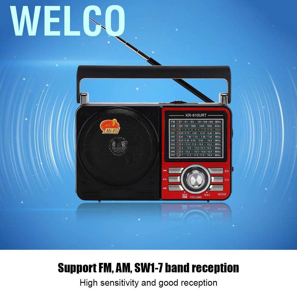 Máy Nghe Nhạc Fm Am Sw1-7 Đa Năng Có Đèn Led