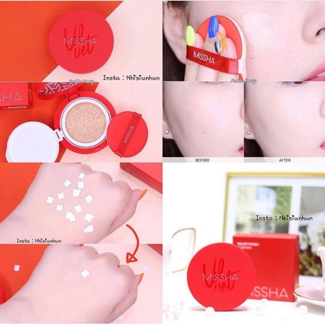 Phấn Nước Mỏng Mịn, Che Phủ Tốt, Lâu Trôi #Missha Velvet Finish Cushion SPF50+ PA+++