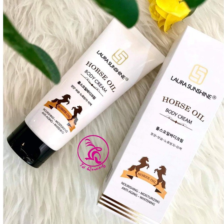 Kem dưỡng thể ban đêm dầu ngựa Nhật Kim Anh - Body horse oil cream Laura Sunshine (200ml)