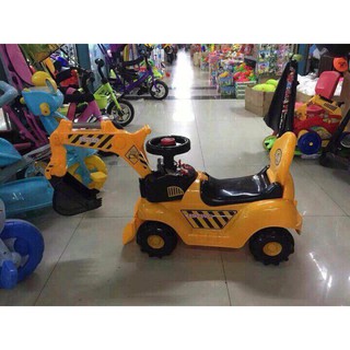 Xe cần cẩu máy xúc có nhạc cho bé