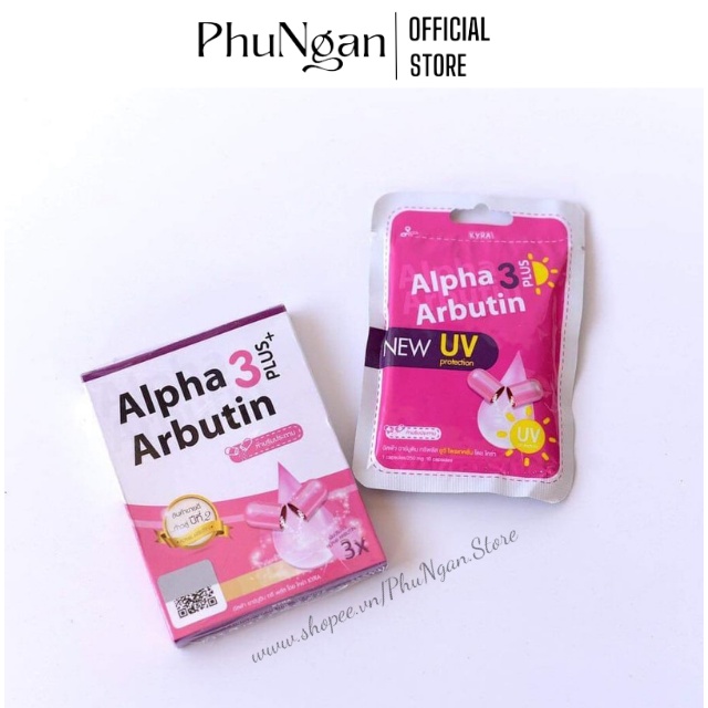 1 vi 10v kích trắng Alpha Arbutin Thái Lan