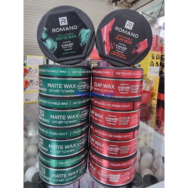 wax SÁP ROMANO tạo kiểu tóc giữ nếp nâu vượt trội 68gr( mẫu mới chuẩn cty )
