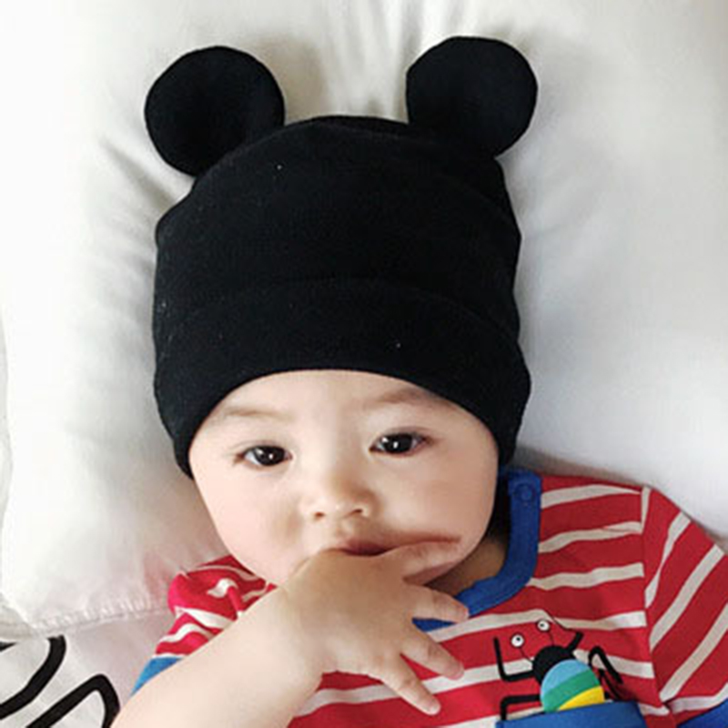 Nón Tai Chuột Mickey Dễ Thương Cho Bé Từ 0-12 Tháng Tuổi
