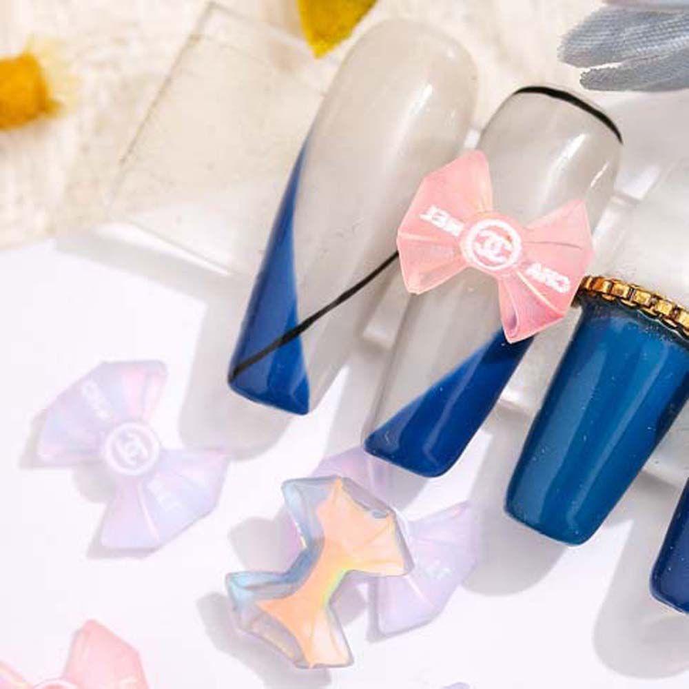 Set 20 Phụ Kiện Nơ Trang Trí Móng Tay Nghệ Thuật Dễ Thương|Phụ Kiện Làm Móng Nghệ Thuật