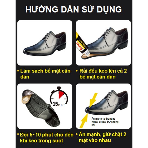 [CHÍNH HÃNG] KEO DÁN ĐA NĂNG GIÀY DÉP, NHỰA PATTEX