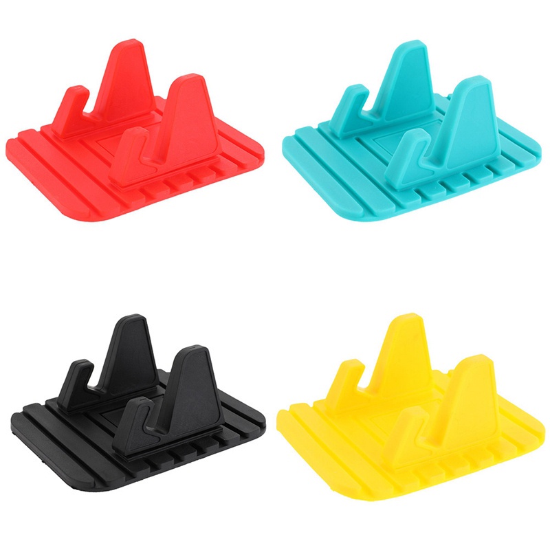 Giá Đỡ Điện Thoại Bằng Silicon Mềm Chống Trượt Chống Trầy Xước Thông Dụng Cho Xe Hơi