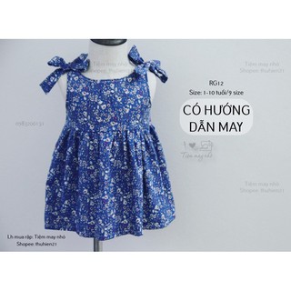 RẬP GIẤY ( bản vẽ)_ RG12_rập váy bé gái