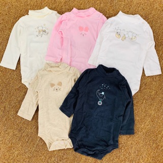 Set 5 body cổ 3 phân, size 3m -36m