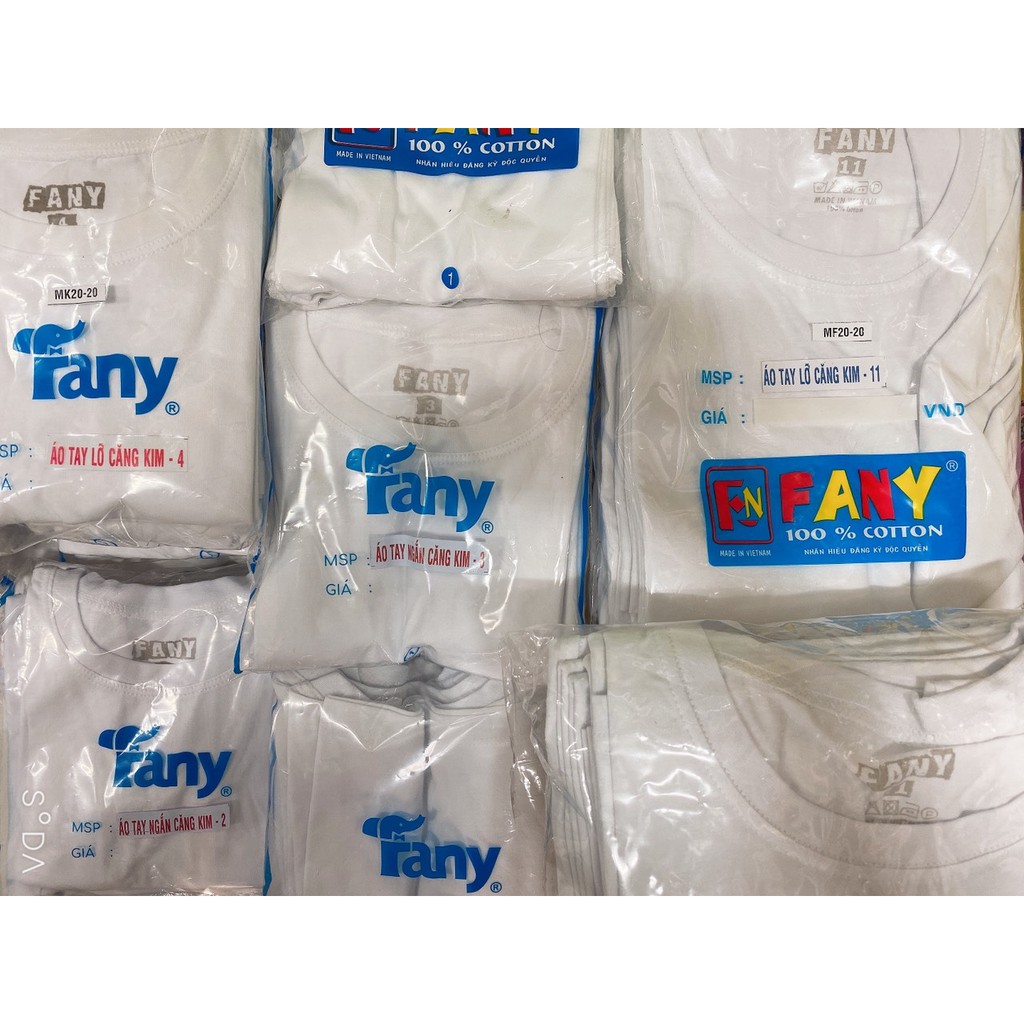 [Chất đẹp] ÁO THUN TAY NGẮN COTTON TRẮNG CHO BÉ MẶC NHÀ VẢI MÁT MỊN MỀM MẠI HIỆU FANY