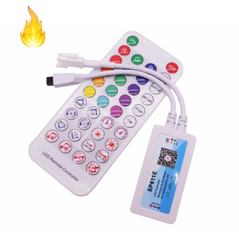 Bộ Điều Khiển Thông Minh Bluetooth RGB SP611E Cho WS2812B SK6812 WS2811