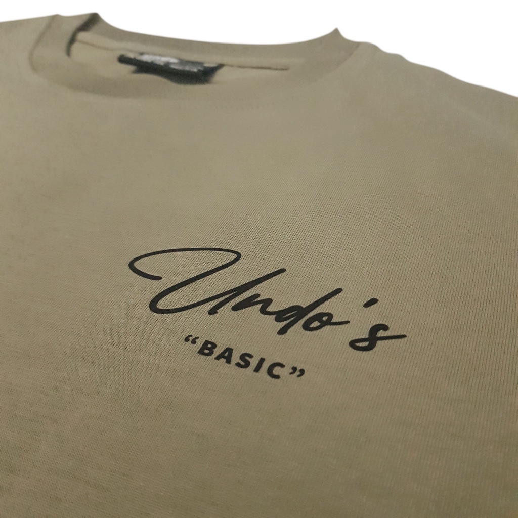 Áo Thun Unisex Undo Basic Màu Stone 100% Cotton - Local Brand Chính Hãng