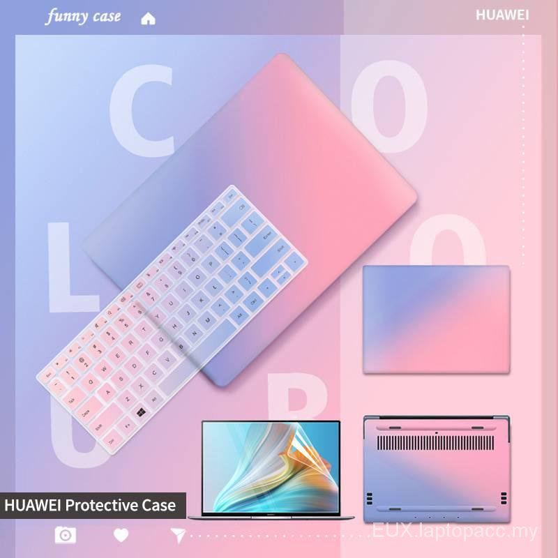 Ốp Lưng 5 Trong 1 Có Nắp Chống Bụi Cho Matebook D14 15 Huawei Matebook 13 14 X Pro Honor magicBook D15 14