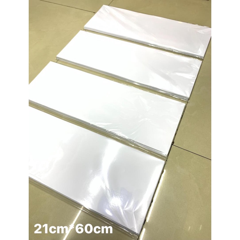 Giấy in lẵng hoa, băng rôn, in sớ- Khổ 21cm*60cm 1 mặt bóng, định lượng 230gsm - MÁY IN ĐẠI THÀNH