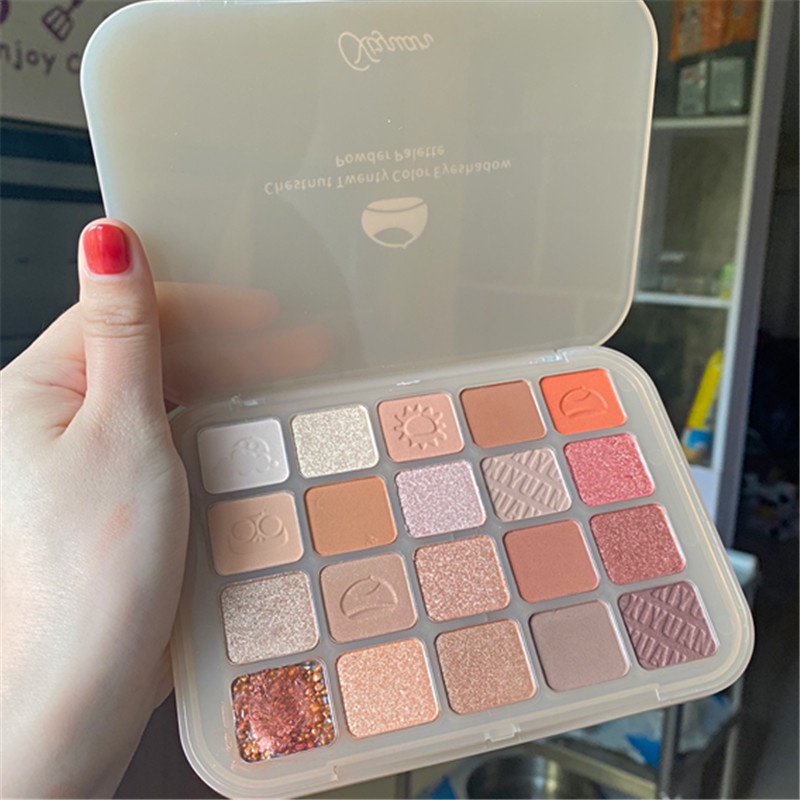 Bảng Phấn Mắt 20 Màu Lì/Nhũ Kháng Nước Lâu Trôi Cao Cấp