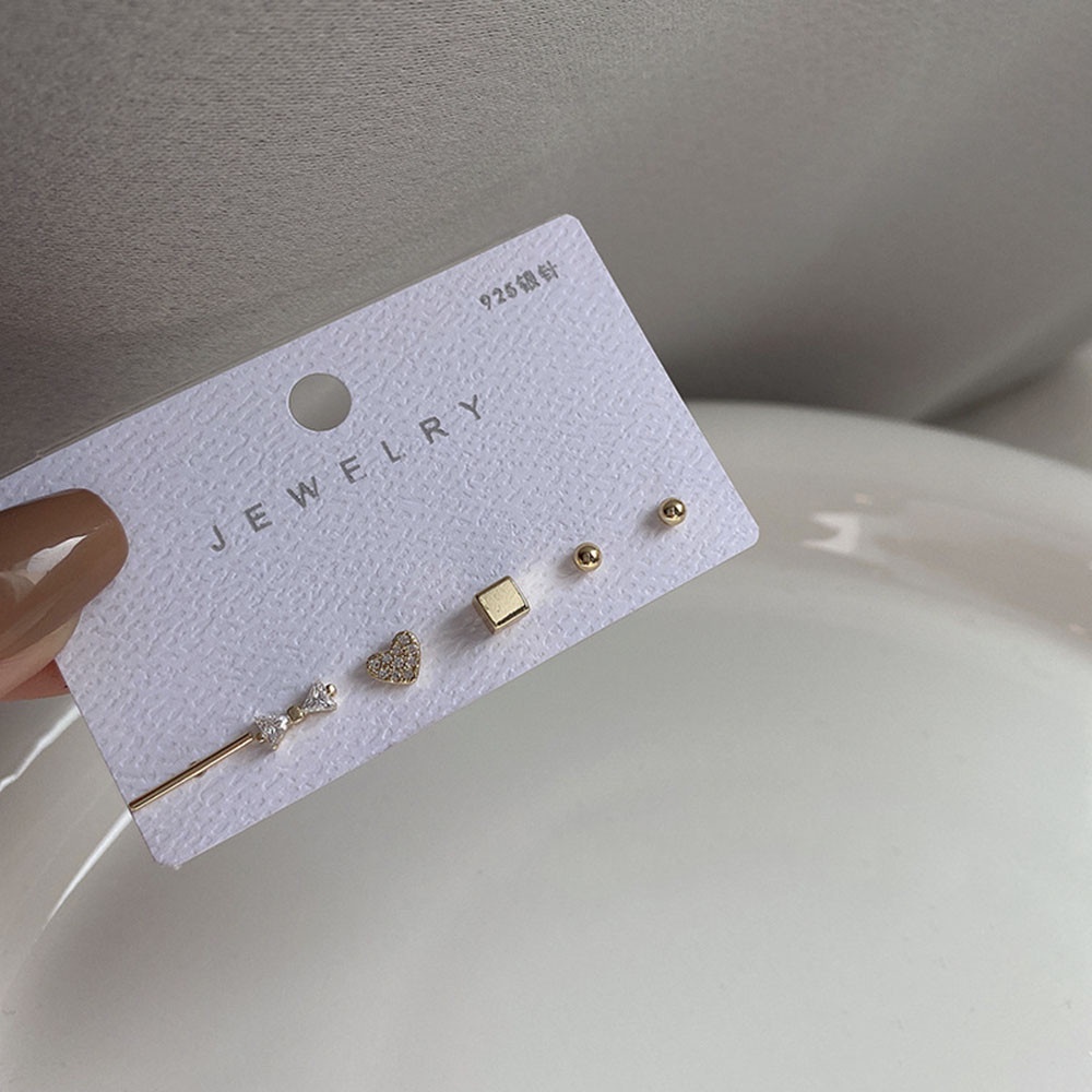 Set 6 khuyên tai phong cách Hàn Quốc thời trang cho nữ