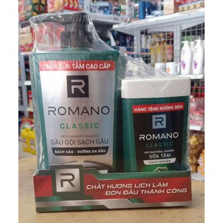 (Tặng kèm )Dầu gội ROMANO classic 650g tặng sữa tắm 150ml