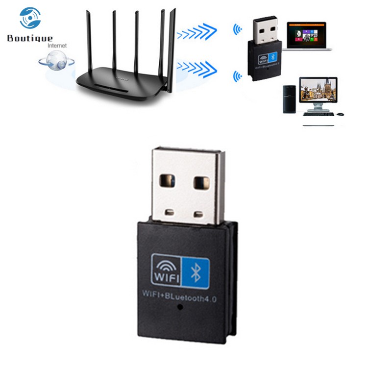 ✿♥▷ Mini Wireless USB Adapter 150Mbps WiFi Bluetooth 4.0 2 In 1 Receiver For Computer PC | BigBuy360 - bigbuy360.vn