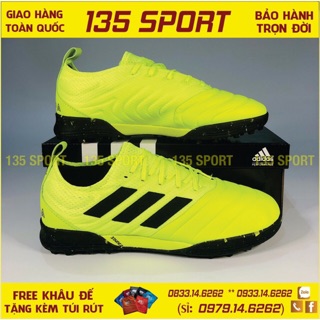 Giày Bóng Đá Copa 19.1 Xanh Chuối Sọc Đen TF