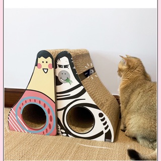 CÀO MÓNG MÈO HÌNH NGỰA VẰNG VÀ CÔ GÁI VUI TÍNH + CATNIP 34x26x23