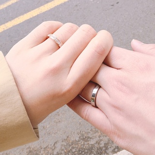 Nhẫn cặp đôi nam nữ Lys  Hook Rose Gold Ring 8076&8077- Nhẫn CK Authentic, thẻ tag, bill check Code