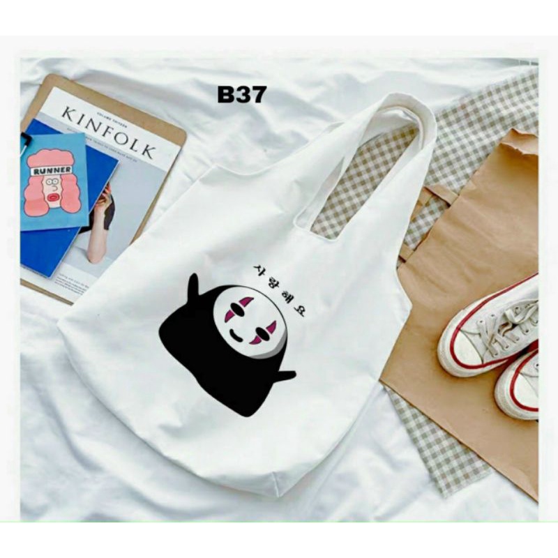 TÚI ĐEO KIỂU NHẬT- VÔ DIỆN  -TOTE CANVAS MỀM