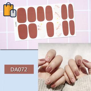 Tờ 14 hình dán móng tay nhiều màu sắc trang trí làm đẹp nghệ thuật
