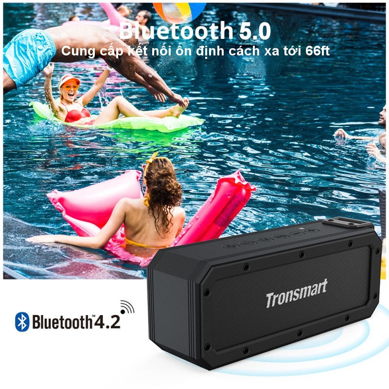 Loa Bluetooth 5.0 Tronsmart Element Force + Công suất 40W Chống nước IPX7 - HÀNG CHÍNH HÃNG