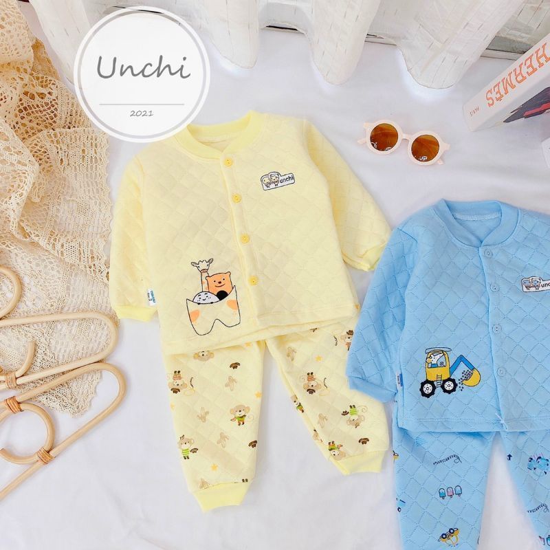 Bộ quần áo bông xốp cho bé trai bé gái 3-10kg / nhiều mẫu