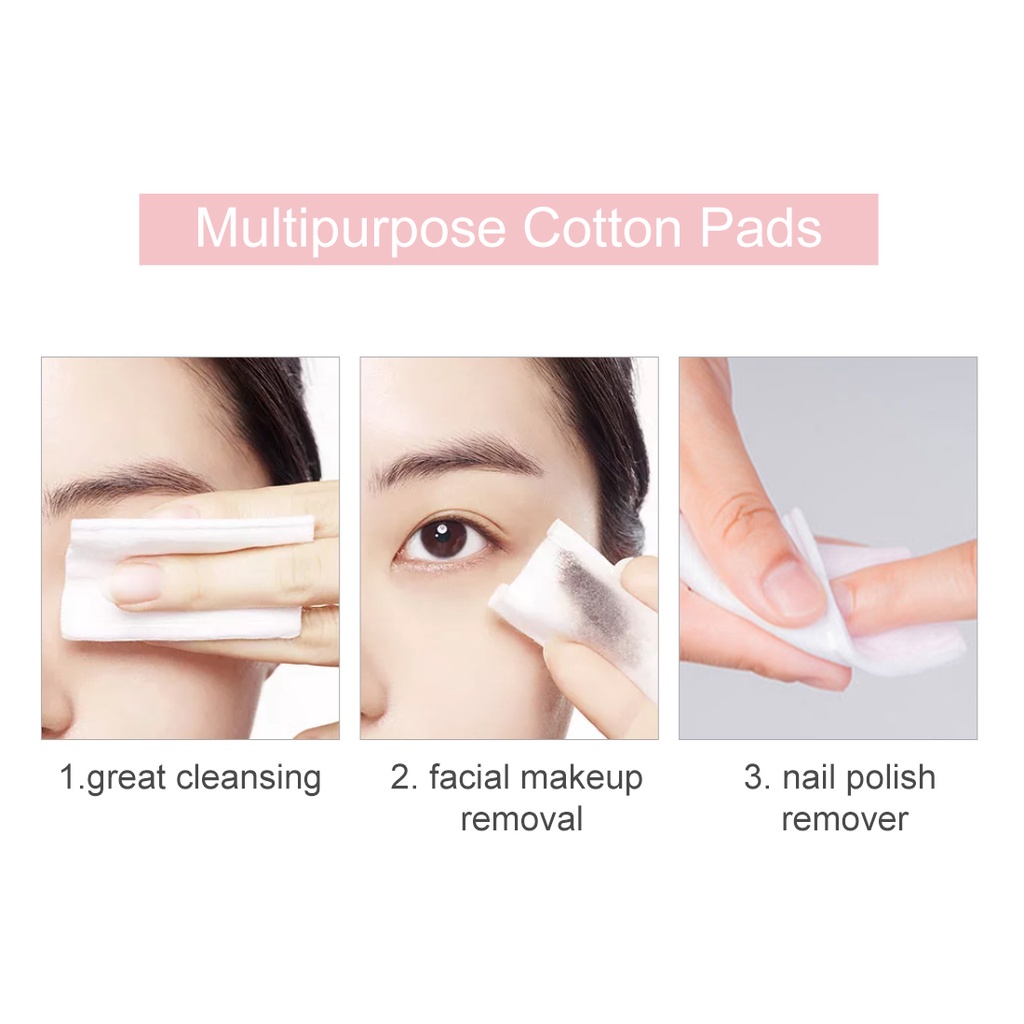 Bông tẩy trang Cotton Pads Mềm Mịn Chất 225 miếng MINISO Multi-Purpose Beauty Cotton Pads