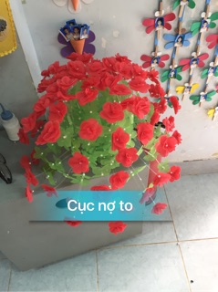 Hoa giấy lụa cánh tròn